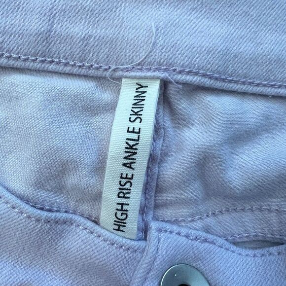 Rag & Bone Jeans Women's Size 32 High Rise Ankle Skinny Lilac Purple - Picture 4 of 10